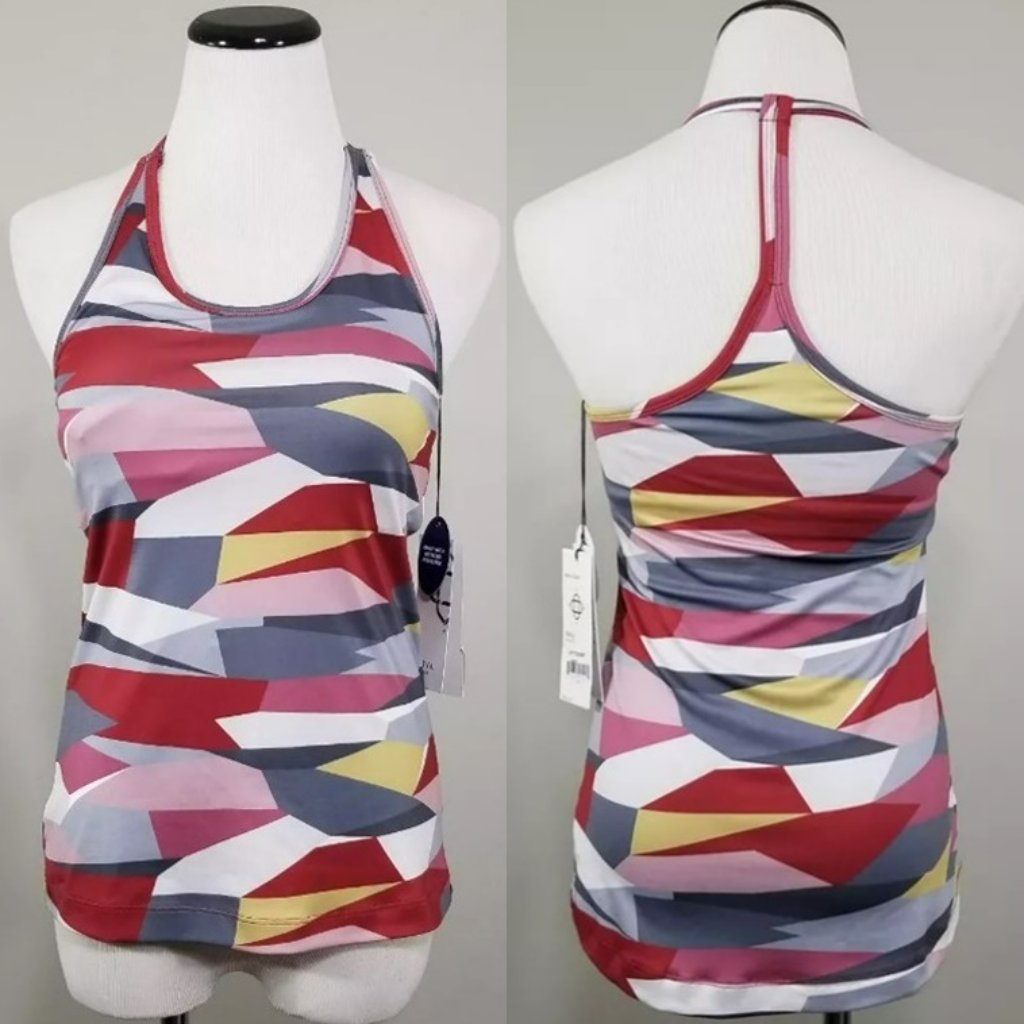 Nwt Satva Maria Tank Top S Womens Racerback Shelf Bra Athletic Gym Workout Yoga